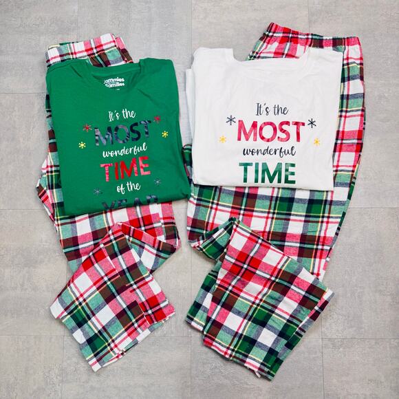 Most Wonderful Time of The Year Matching PJ's Jamies for Families Med, 2X Xmas - Picture 5 of 12